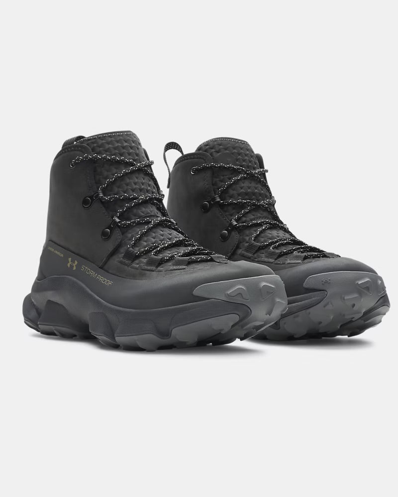 Bota Táctica Under Armour Charged Expanse Mid Leather Waterproof — Negra
