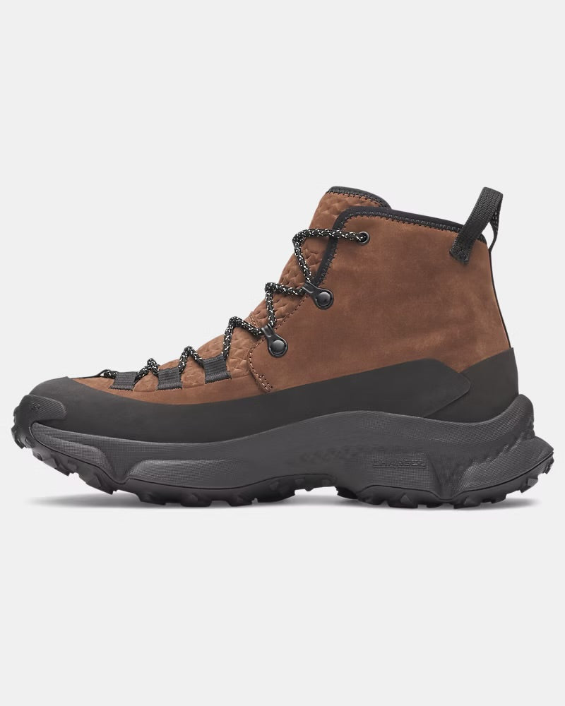 Bota Táctica Under Armour Charged Expanse Mid Leather Waterproof — Coyote