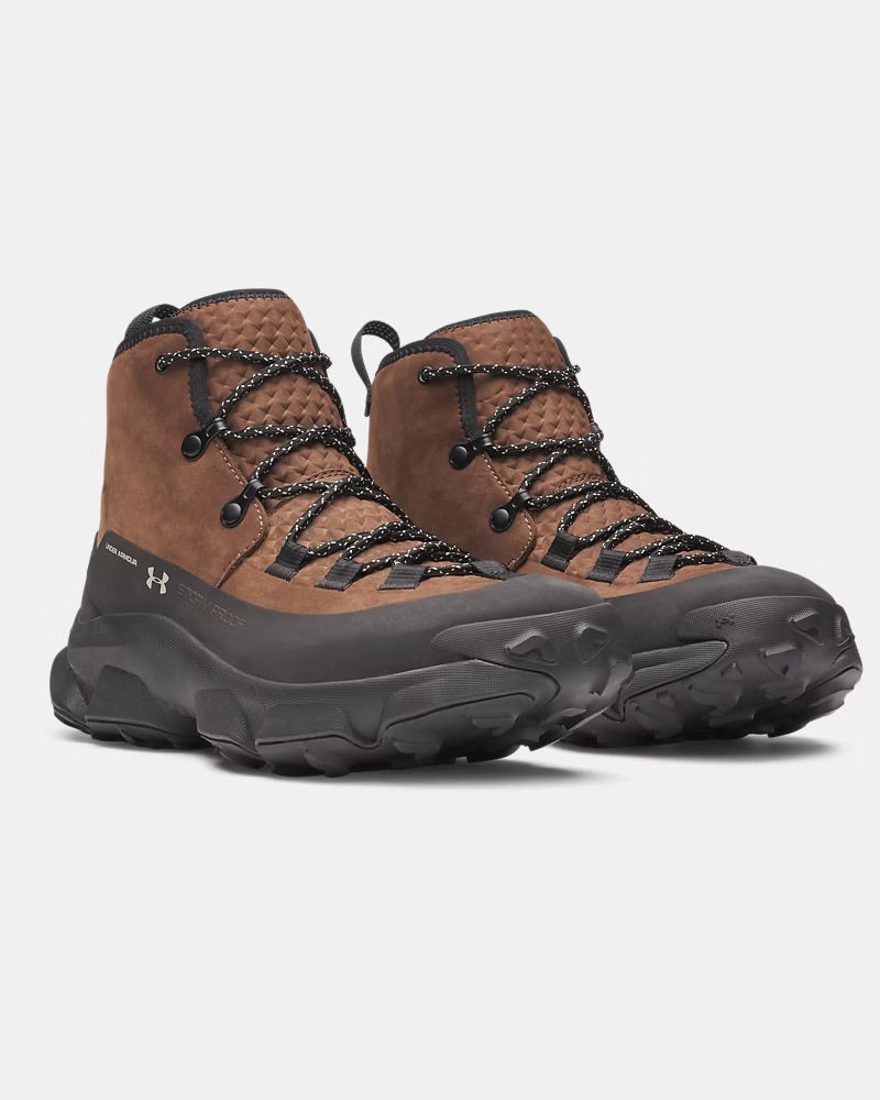 Bota Táctica Under Armour Charged Expanse Mid Leather Waterproof — Coyote