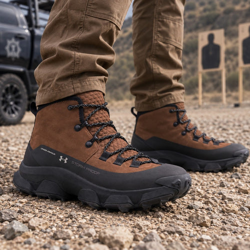 Bota Táctica UA Charged Expanse Mid — Café · vista 2